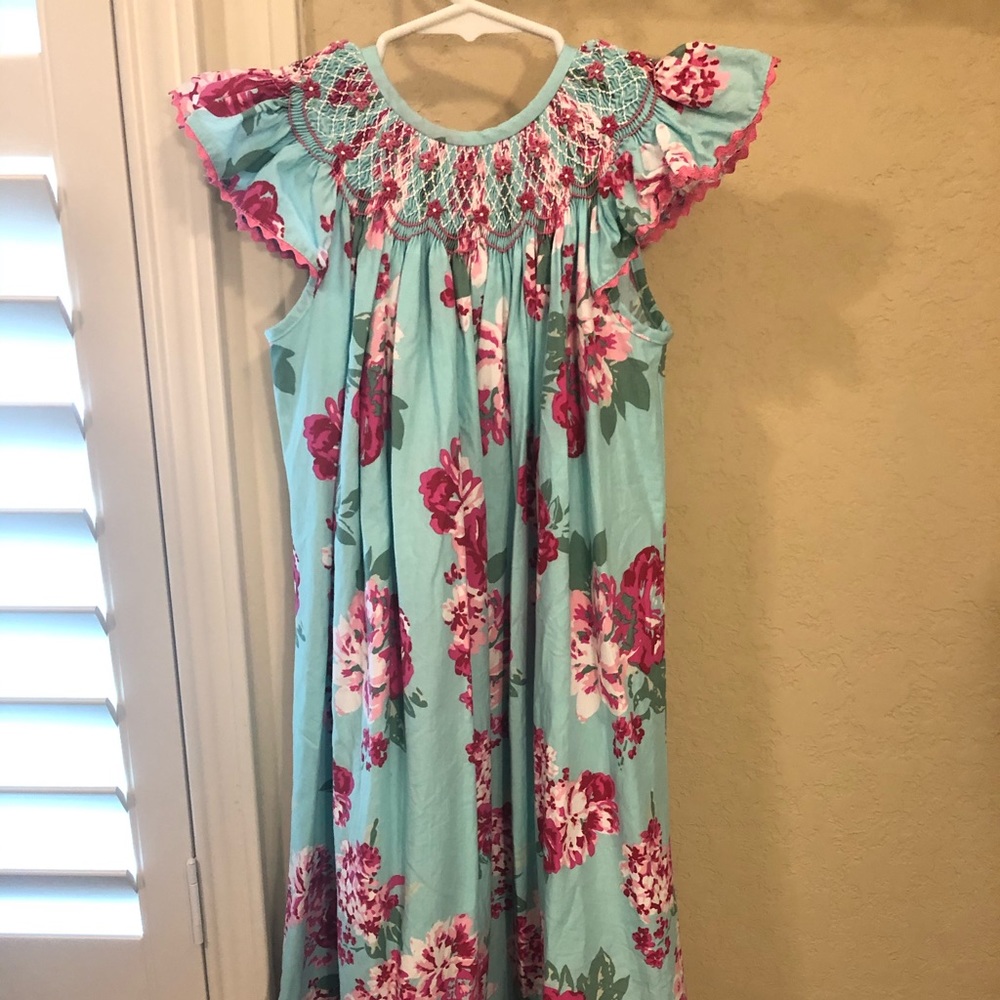 Girls Floral Spring Dress